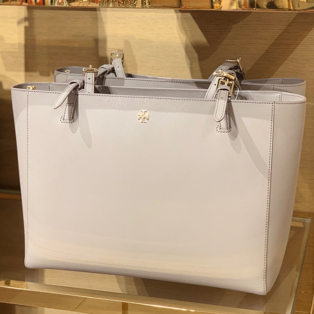Tory Burch Leather Emerson Buckle Tote - Picture 4 of 8